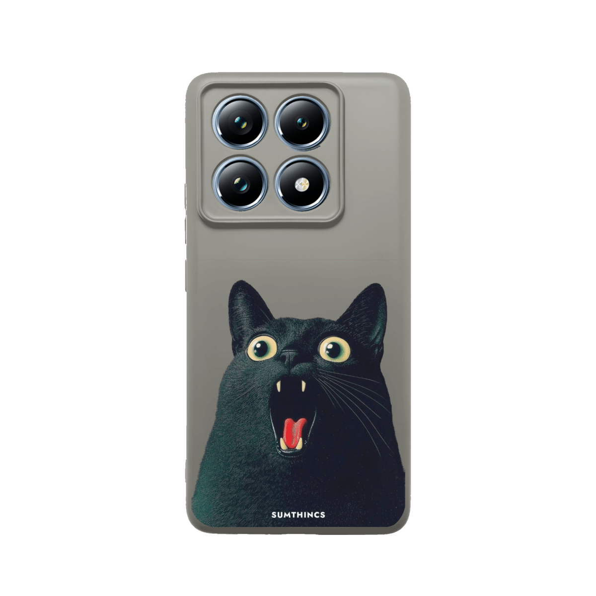 Xiaomi Mi 14T Pro Meoww Premium Telefon Kılıfı Gri - SUMTHINCS