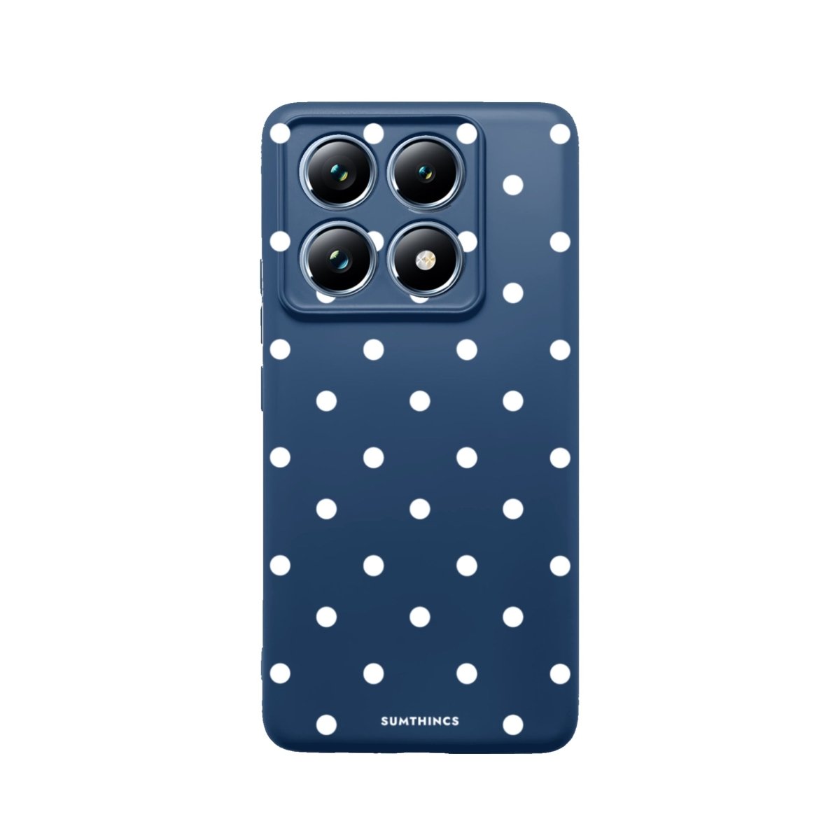 Xiaomi Mi 14T Pro Polka Dot Premium Telefon Kılıfı Pasifik Mavi - SUMTHINCS