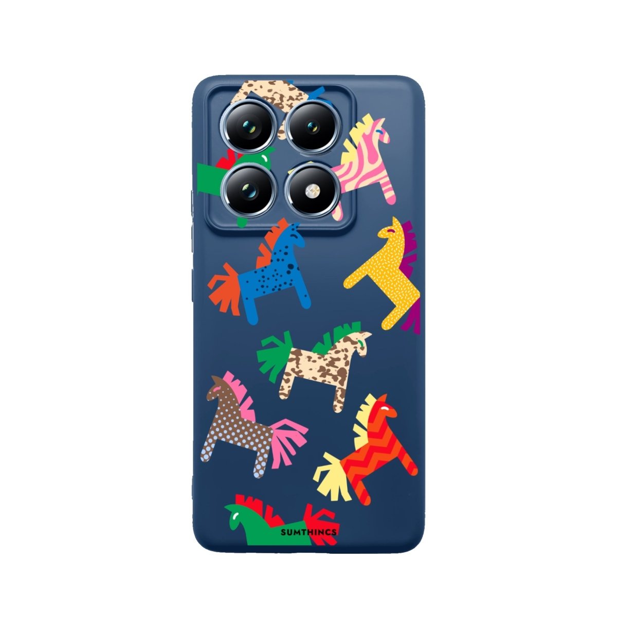 Xiaomi Mi 14T Pro Ponies Premium Telefon Kılıfı Pasifik Mavi - SUMTHINCS