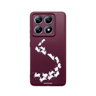 Xiaomi Mi 14T Pro Starry Bunnies Premium Telefon Kılıfı Bordo - SUMTHINCS