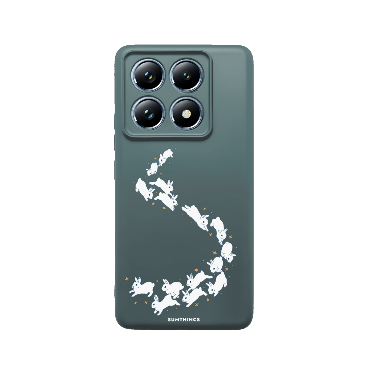 Xiaomi Mi 14T Pro Starry Bunnies Premium Telefon Kılıfı Kaktüs Yeşili - SUMTHINCS