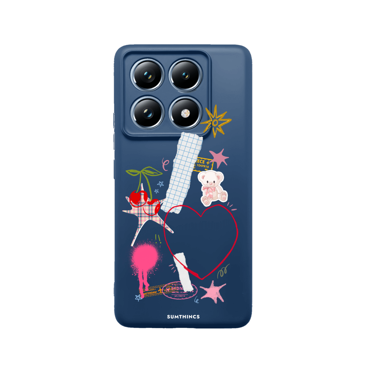 Xiaomi Mi 14T Sweet Chaos Premium Telefon Kılıfı Pasifik Mavi - SUMTHINCS