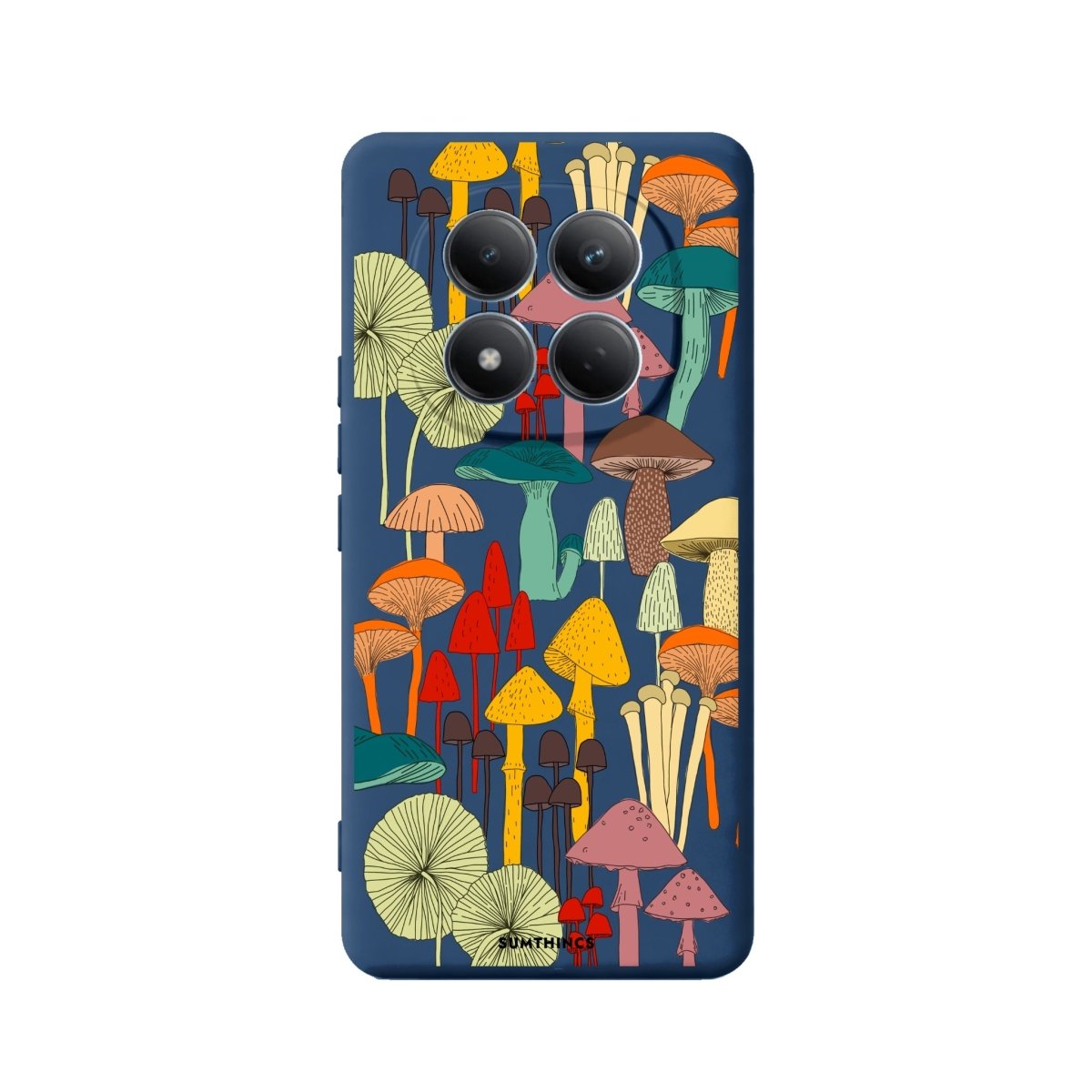 Xiaomi Mushrooms Premium Telefon Kılıfı Pasifik Mavi - Sumthincs