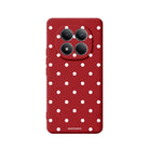 Xiaomi Polka Dots Premium Telefon Kılıfı Kırmızı - Sumthincs