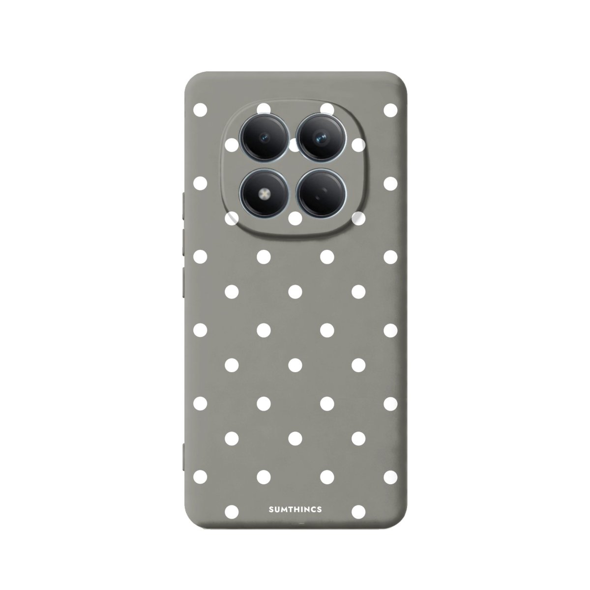Xiaomi Polka Dots Premium Telefon Kılıfı Gri - Sumthincs