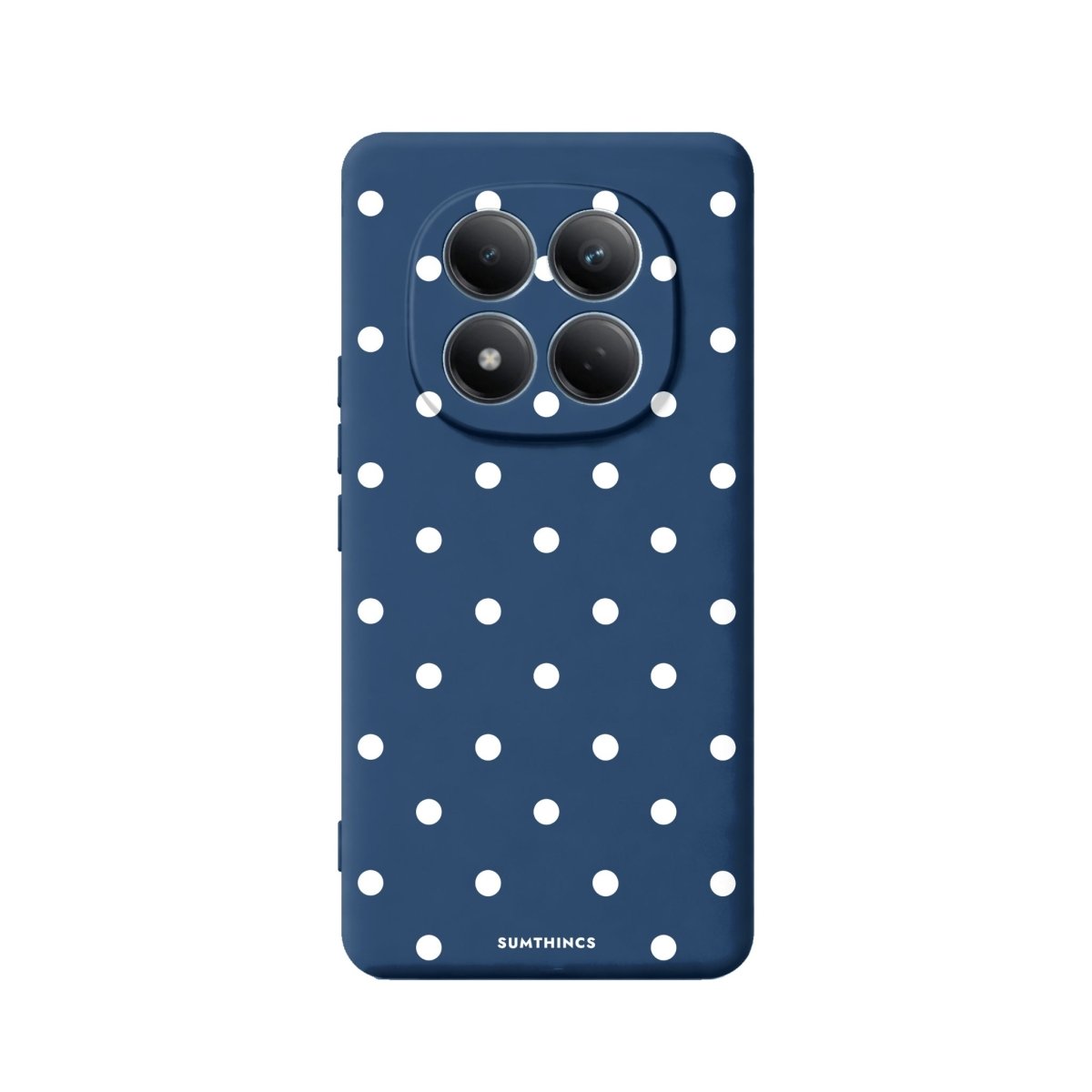 Xiaomi Polka Dots Premium Telefon Kılıfı Pasifik Mavi - Sumthincs