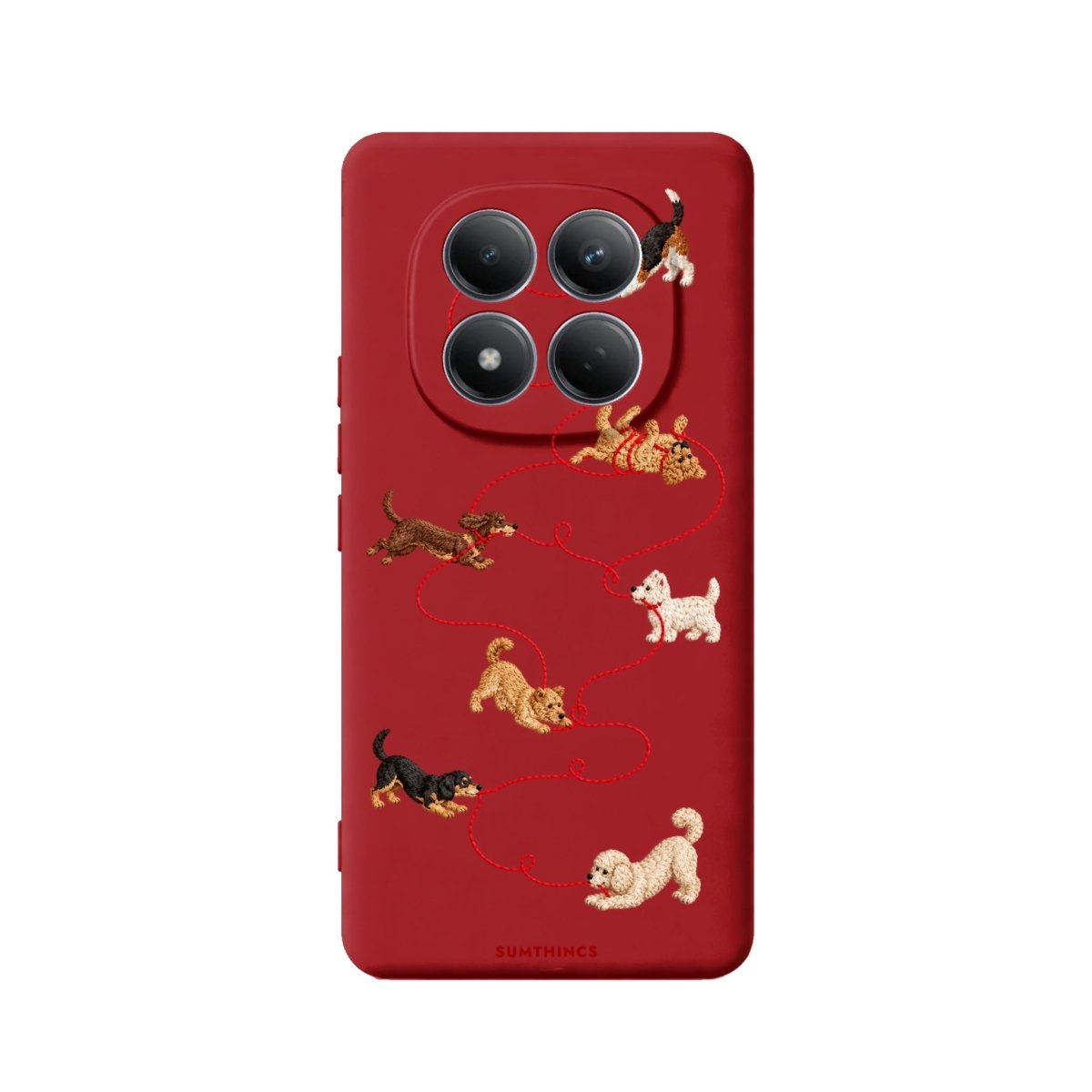Xiaomi Puppy Premium Telefon Kılıfı Kırmızı - Sumthincs