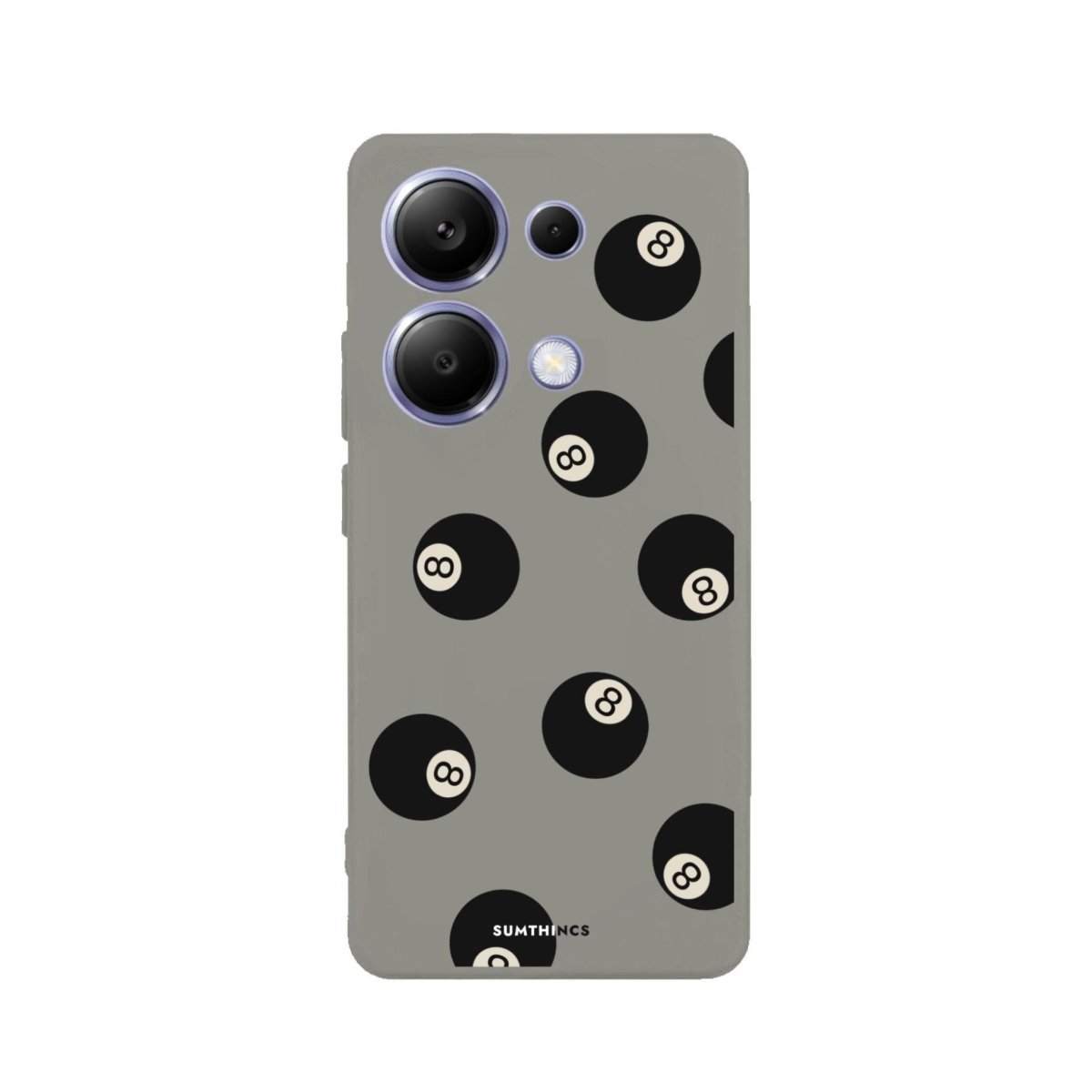 Xiaomi Redmi 13 8Ball Premium Telefon Kılıfı Gri - SUMTHINCS