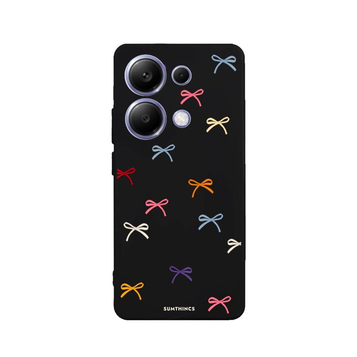 Xiaomi Redmi 13 Little Bows Premium Telefon Kılıfı Siyah - SUMTHINCS