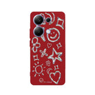 Xiaomi Redmi 13 Silver Doodles Premium Telefon Kılıfı - SUMTHINCS