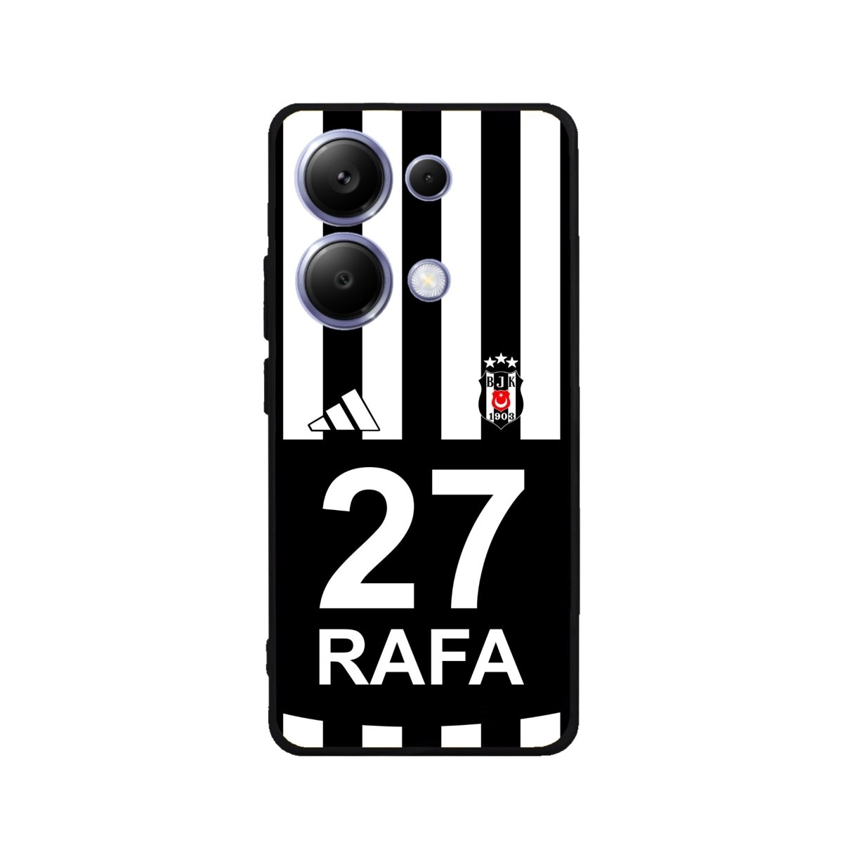 Xiaomi Redmi Note 12 5G Beşiktaş Forma Kişiye Özel Premium Telefon Kılıfı - SUMTHINCS