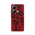 Xiaomi Redmi Note 13 Pro Snakes Premium Telefon Kılıfı Kırmızı - SUMTHINCS