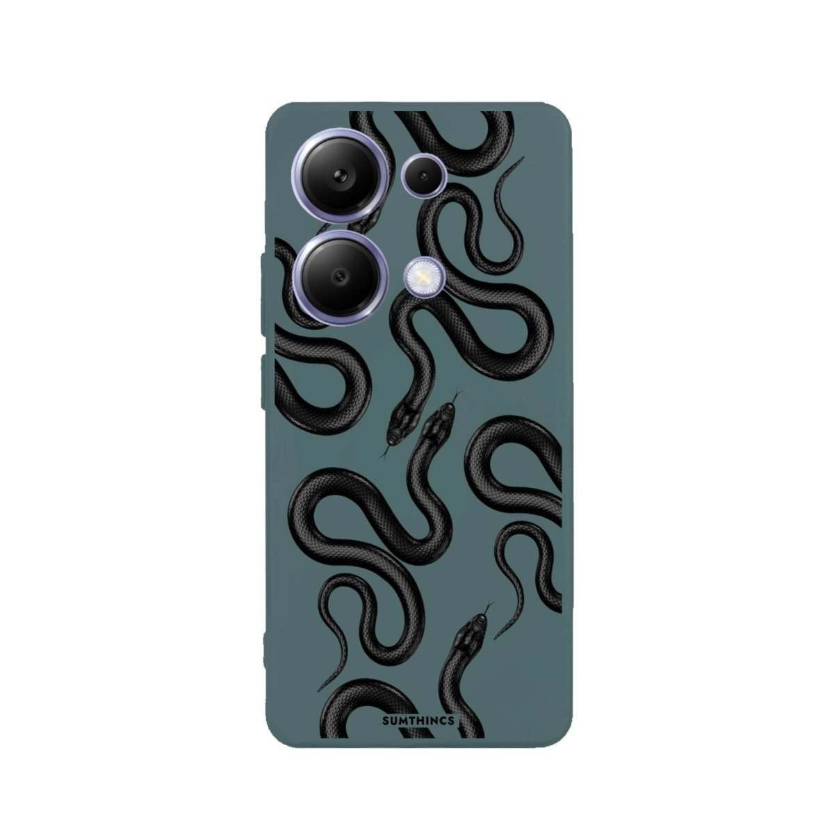 Xiaomi Redmi Note 13 Pro Snakes Premium Telefon Kılıfı Kaktüs Yeşili - SUMTHINCS