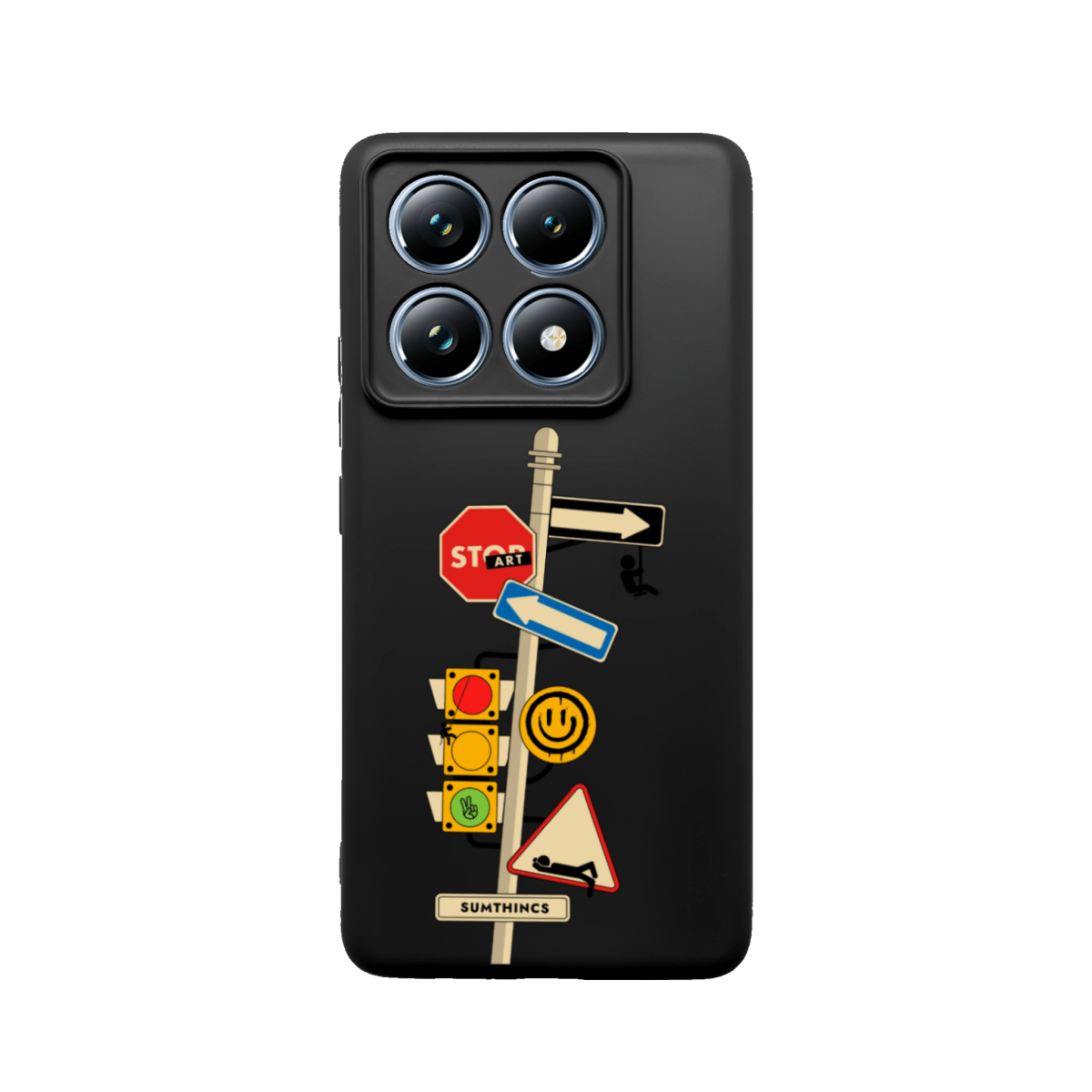 Xiaomi Redmi Note 14 Crossroad Premium Telefon Kılıfı Siyah - SUMTHINCS