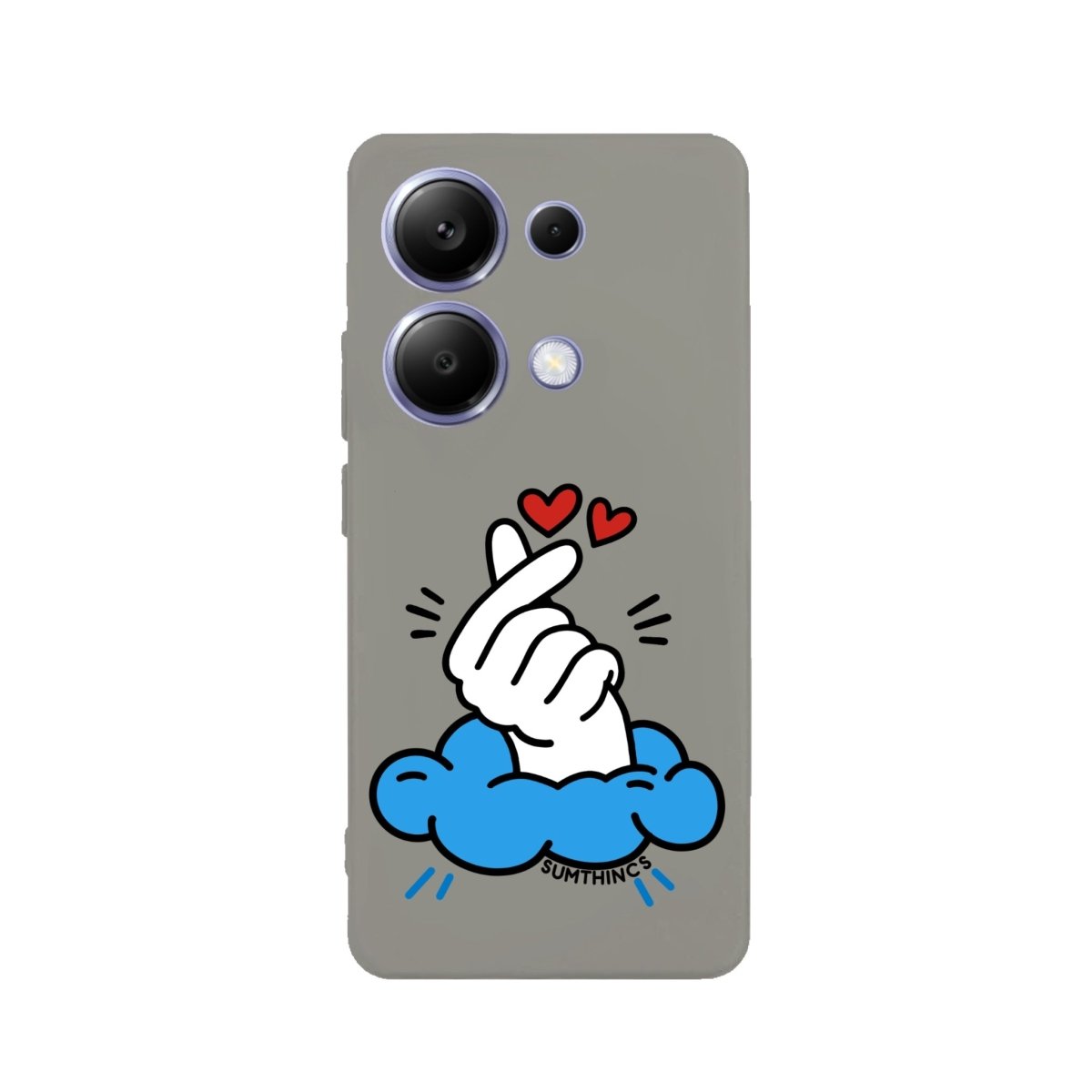 Xiaomi Redmi Note 14 Crush Premium Telefon Kılıfı Gri - SUMTHINCS