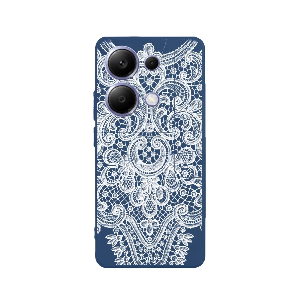 Xiaomi Redmi Note 14 Lacework Premium Telefon Kılıfı Pasifik Mavi - SUMTHINCS