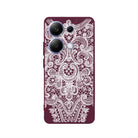 Xiaomi Redmi Note 14 Lacework Premium Telefon Kılıfı Bordo - SUMTHINCS