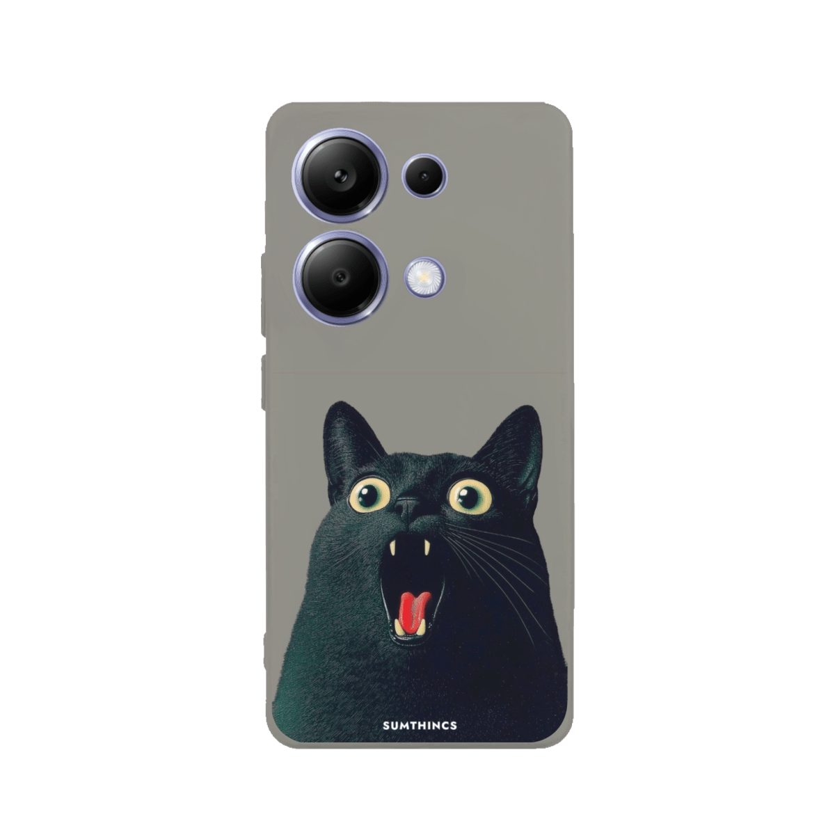 Xiaomi Redmi Note 14 Meoww Premium Telefon Kılıfı Gri - SUMTHINCS