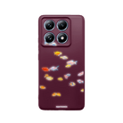 Xiaomi Redmi Note 14 Neon Fish Premium Telefon Kılıfı Bordo - SUMTHINCS