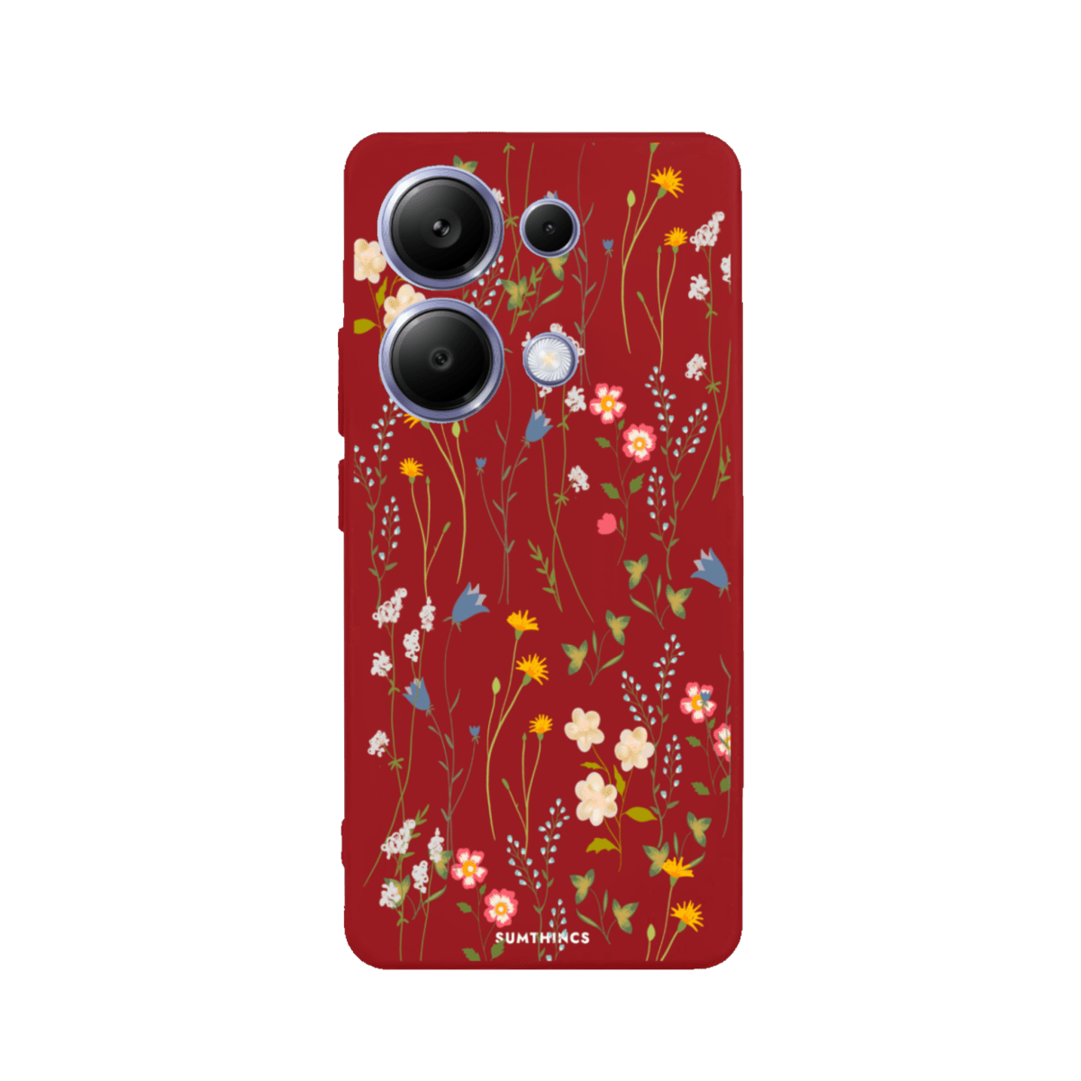 Xiaomi Redmi Note 14 Pro Eternal Garden Premium Telefon Kılıfı Kırmızı - SUMTHINCS