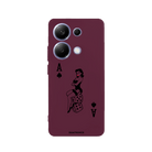 Xiaomi Redmi Note 14 Pro Plus 5G Ace Queen Premium Telefon Kılıfı Bordo - SUMTHINCS