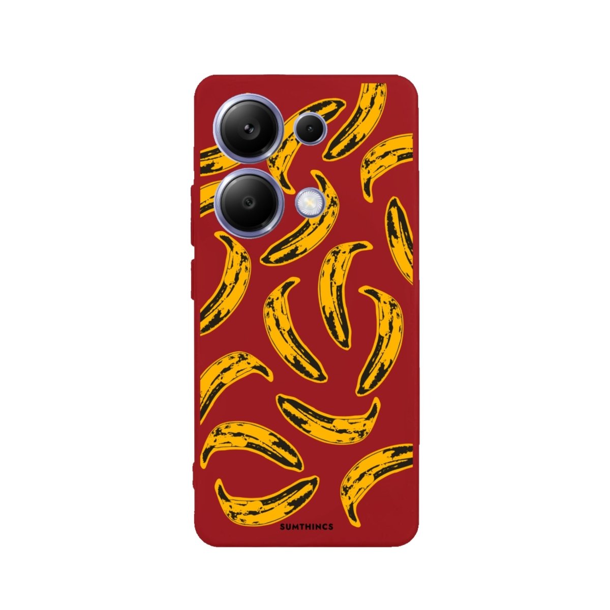 Xiaomi Redmi Note 14 Pro Plus 5G Bananas Premium Telefon Kılıfı Kırmızı - SUMTHINCS