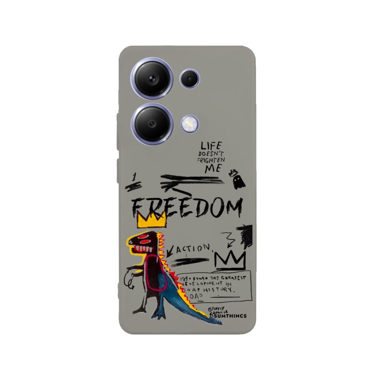 Xiaomi Redmi Note 14 Pro Plus 5G Freedom Premium Telefon Kılıfı Gri - SUMTHINCS