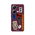 Xiaomi Redmi Note 14 Somewhere Premium Telefon Kılıfı Bordo - SUMTHINCS