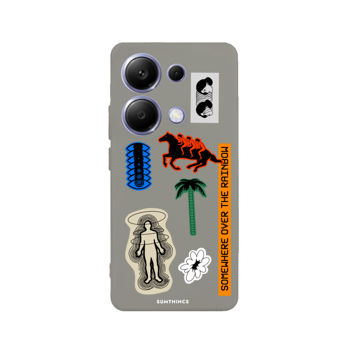 Xiaomi Redmi Note 14 Somewhere Premium Telefon Kılıfı Gri - SUMTHINCS