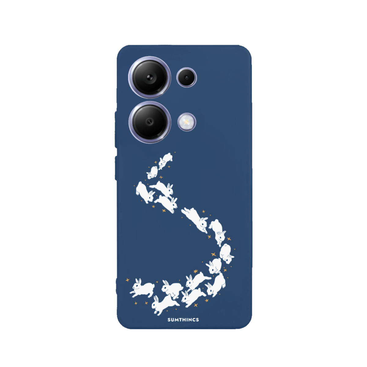 Xiaomi Redmi Note 14 Starry Bunnies Premium Telefon Kılıfı Pasifik Mavi - SUMTHINCS