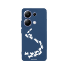 Xiaomi Redmi Note 14 Starry Bunnies Premium Telefon Kılıfı Pasifik Mavi - SUMTHINCS