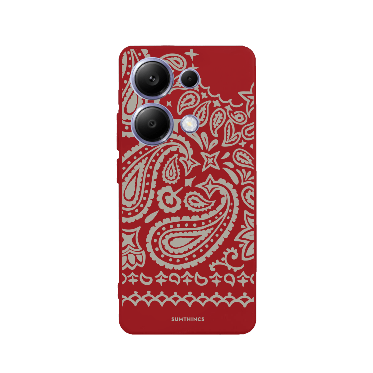 Xiaomi Redmi Note 14 Urban Bandana Premium Telefon Kılıfı Kırmızı - SUMTHINCS