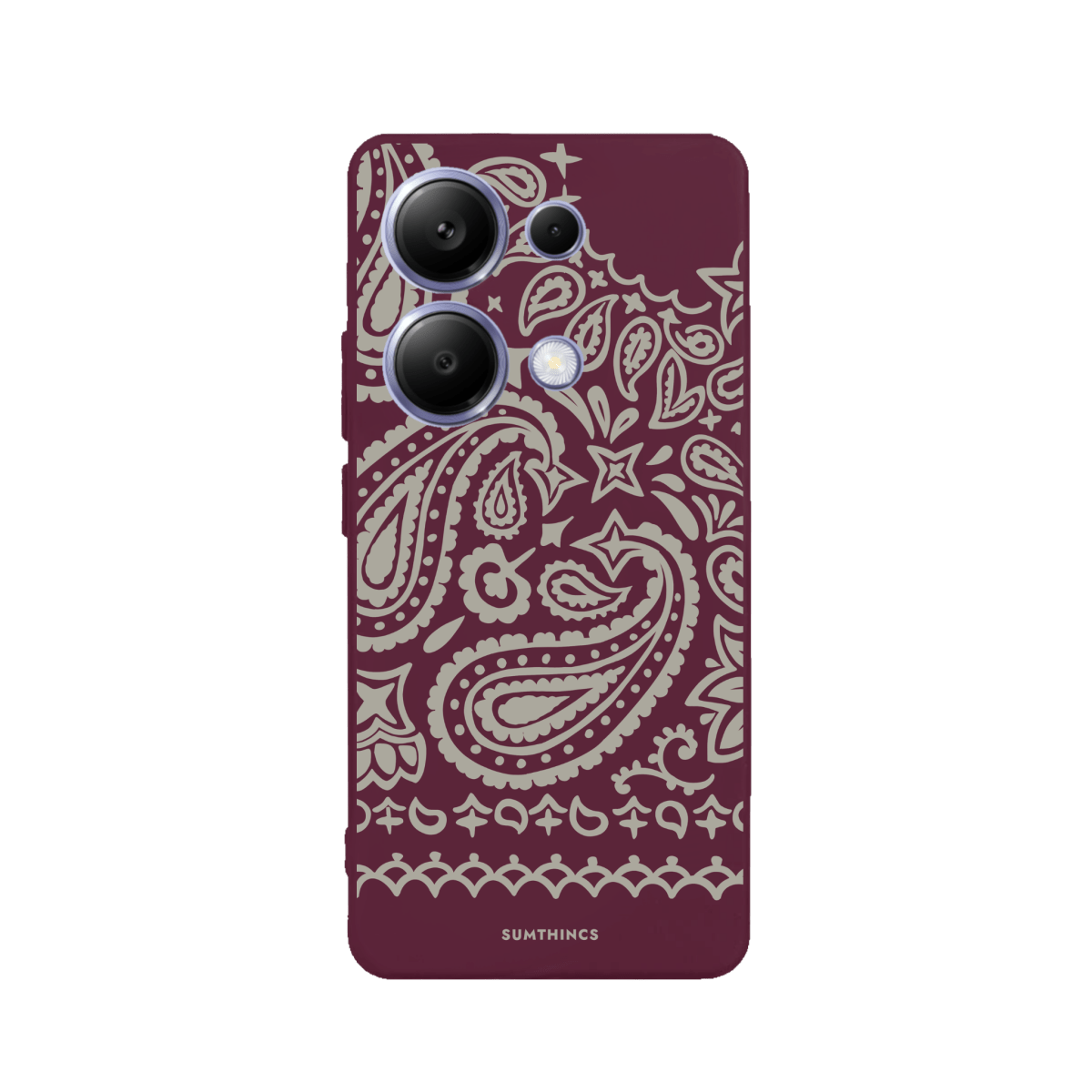 Xiaomi Redmi Note 14 Urban Bandana Premium Telefon Kılıfı Bordo - SUMTHINCS