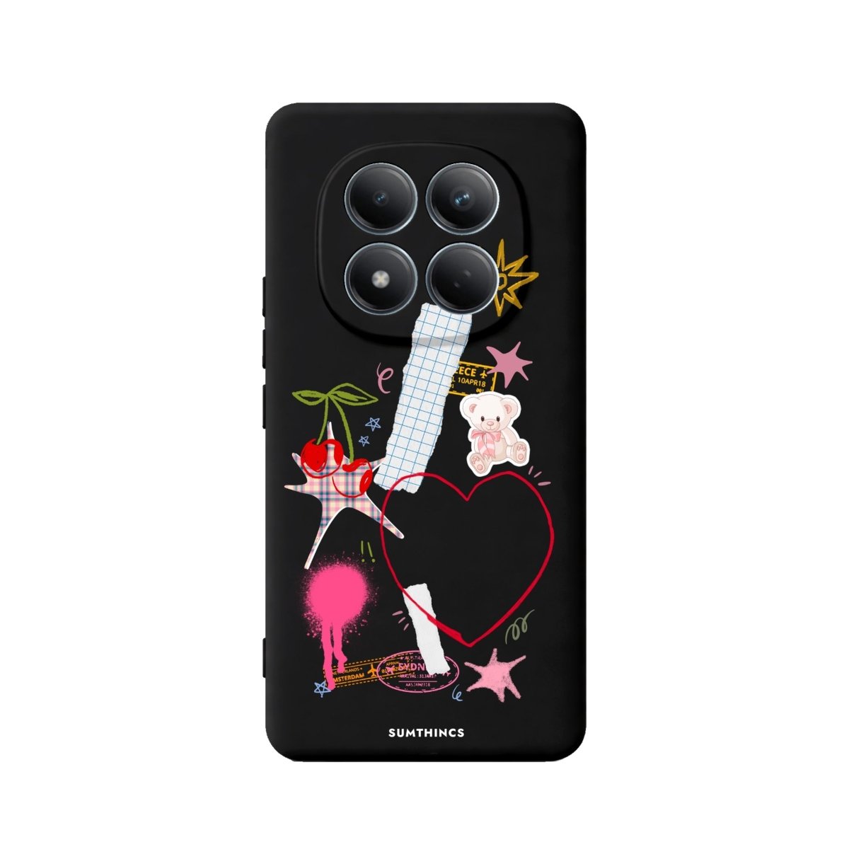 Xiaomi Sweet Chaos Premium Telefon Kılıfı Siyah - Sumthincs