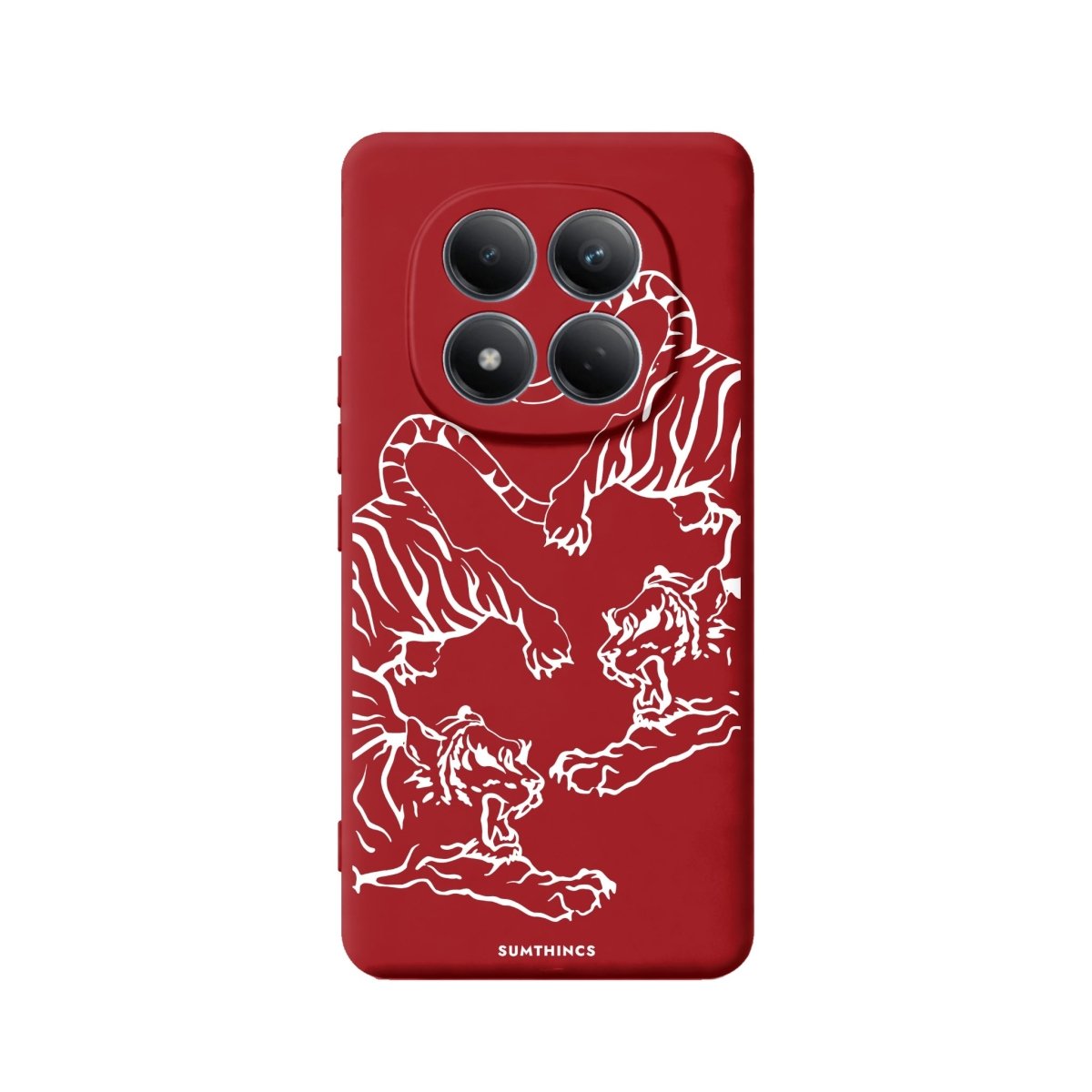 Xiaomi Tigers Premium Telefon Kılıfı Kırmızı - Sumthincs
