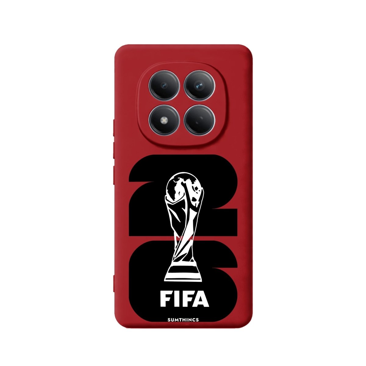 Xiaomi World Cup 26 Premium Telefon Kılıfı Kırmızı - Sumthincs