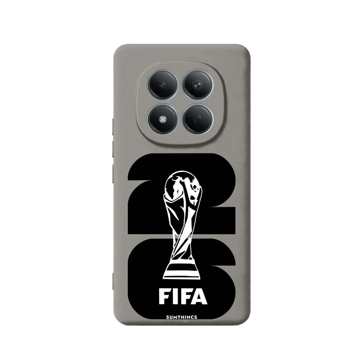 Xiaomi World Cup 26 Premium Telefon Kılıfı Gri - Sumthincs