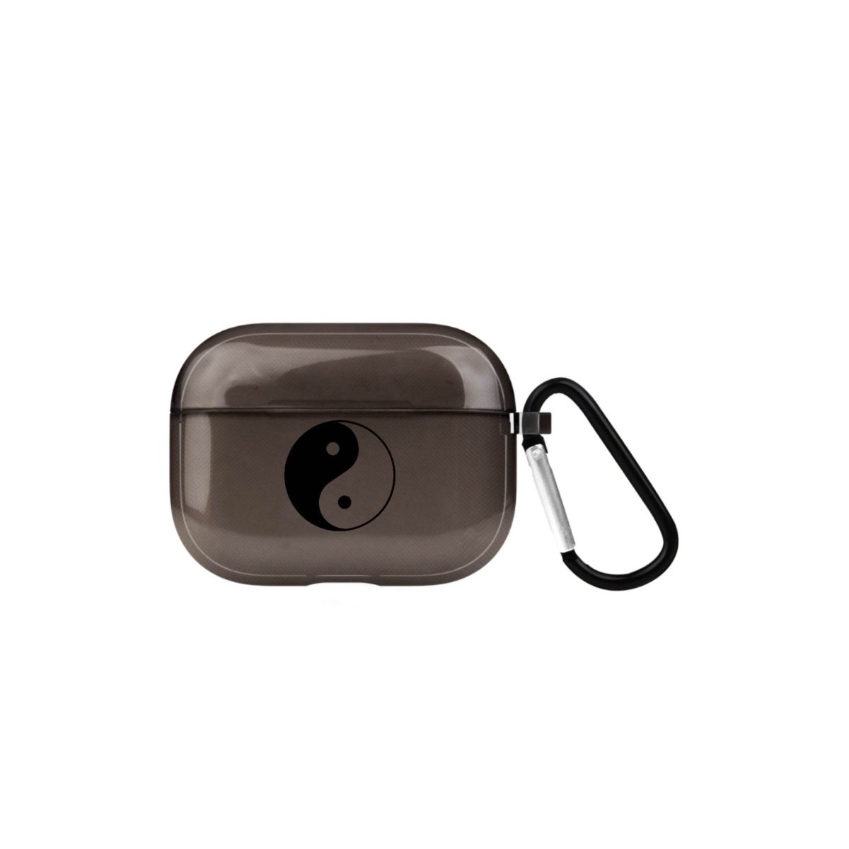Yin Yang AirPods Pro 2 Şeffaf Silikon Kılıf Siyah - SUMTHINCS
