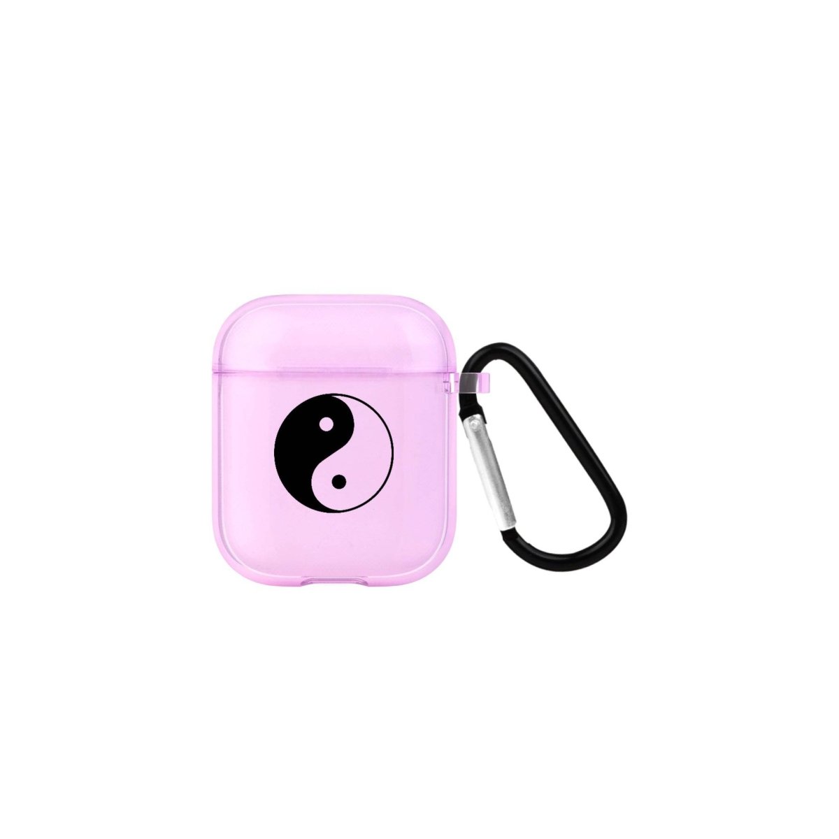 Yin Yang AirPods Şeffaf Silikon Kılıf Lila - SUMTHINCS