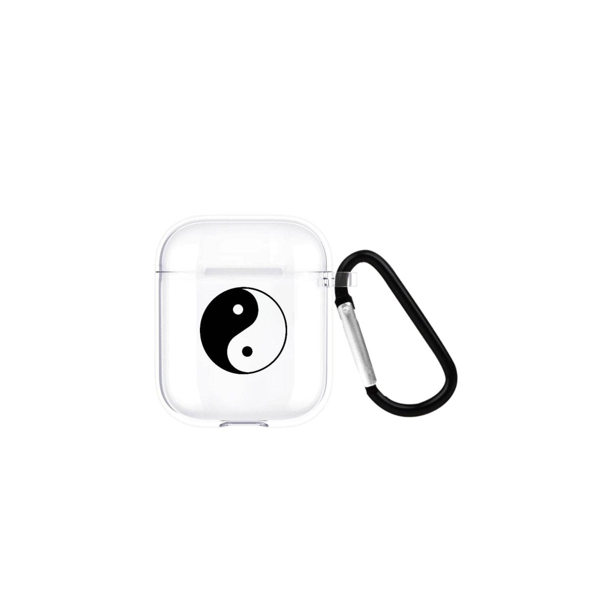 Yin Yang AirPods Şeffaf Silikon Kılıf Beyaz Şeffaf - SUMTHINCS