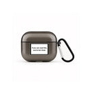 You're Too Close AirPods 3 Şeffaf Silikon Kılıf Siyah - Sumthincs