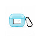 You're Too Close AirPods 3 Şeffaf Silikon Kılıf Mavi - Sumthincs